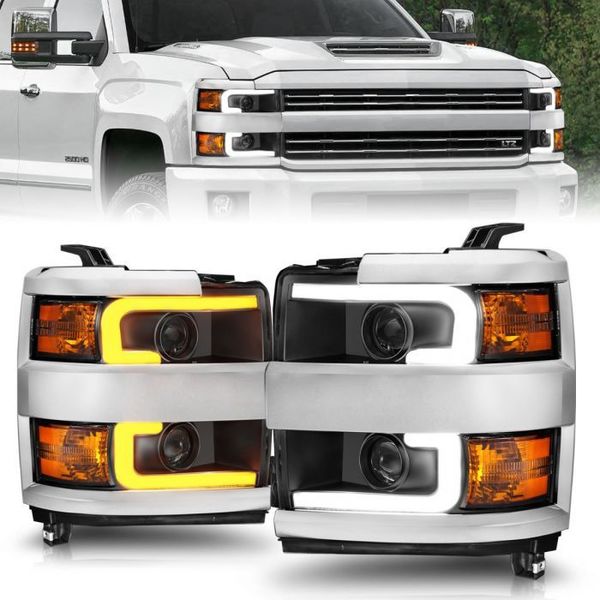 Anzo Usa 15-17 SILVERADO 25/3500HD PROJECTOR HEADLIGHTS W/ PLANK STYLE SWITCHBA 111365